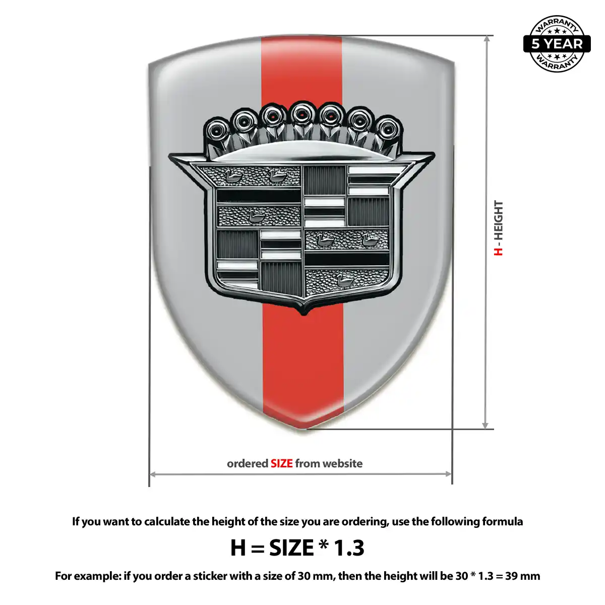 Cadillac Emblem Logo Deluxe Edition