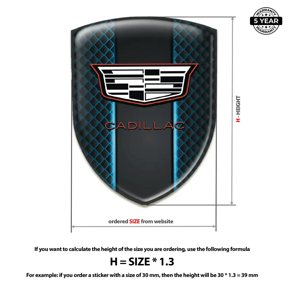 Cadillac Emblem Logo Performance Style