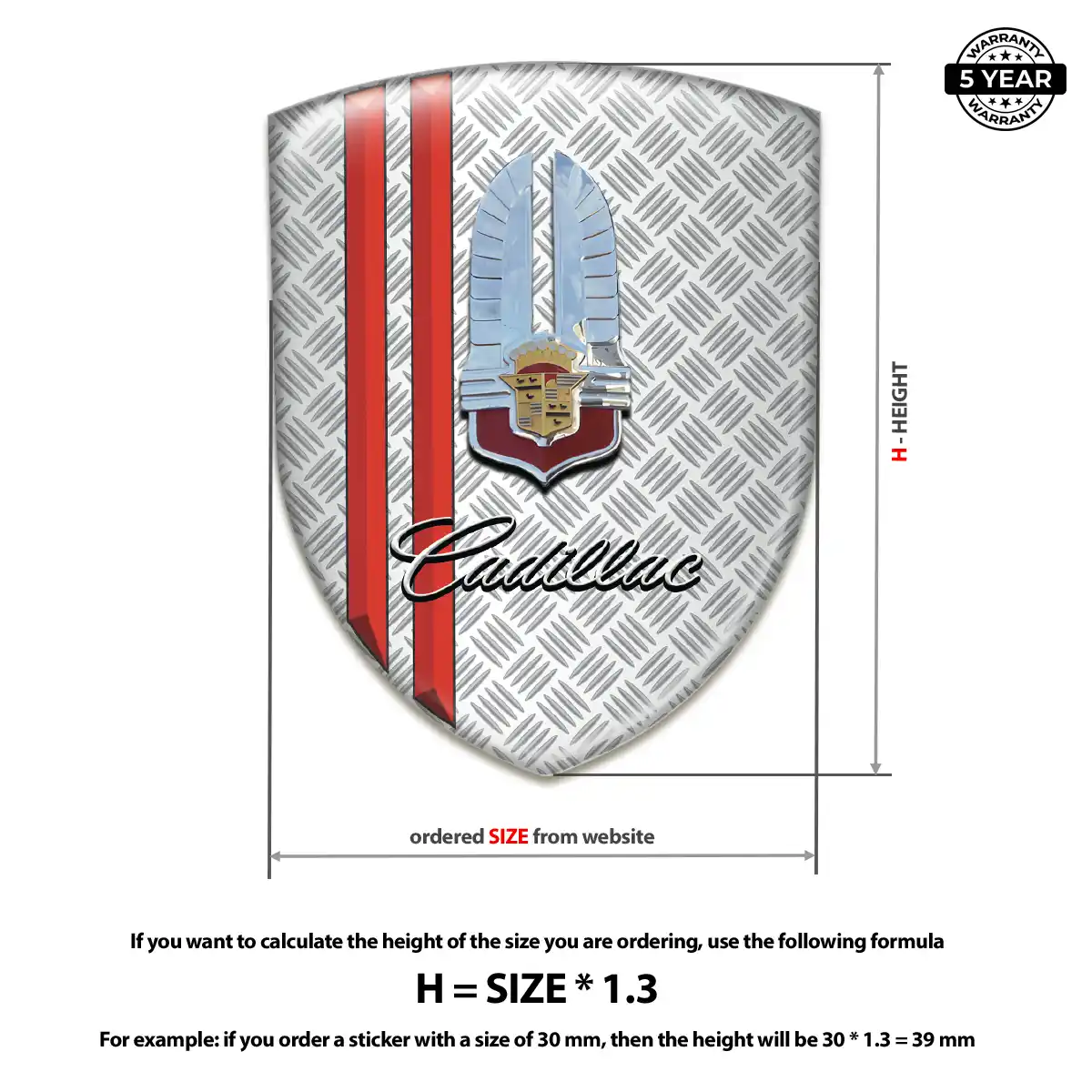 Cadillac Emblem Logo Resin Elite