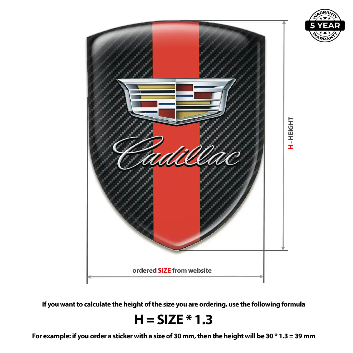 Cadillac Emblem Logo Signature Edition