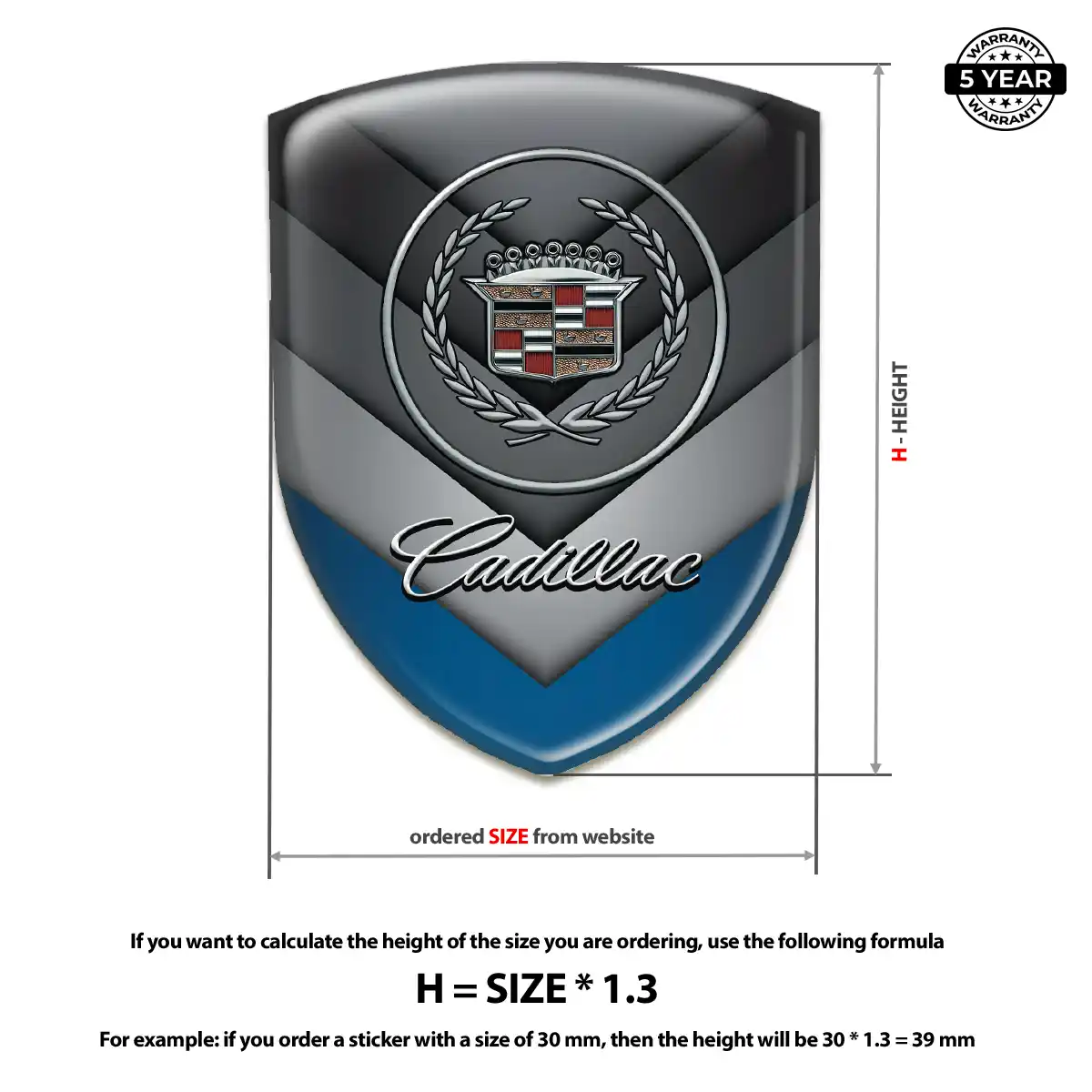 Cadillac Emblem Outer Style