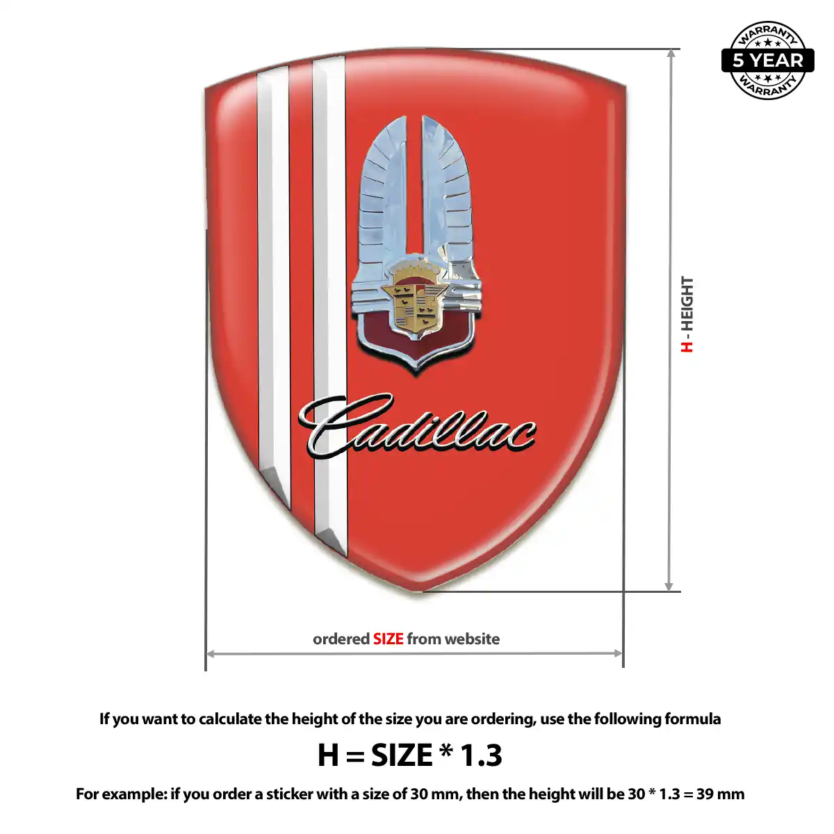 Cadillac Emblem Resin Elite