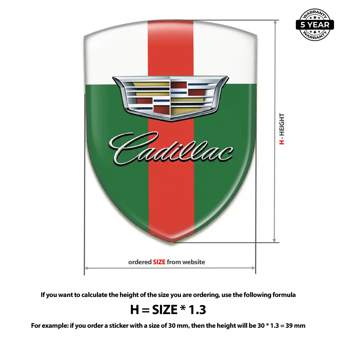 Cadillac Emblem Resin Luxe