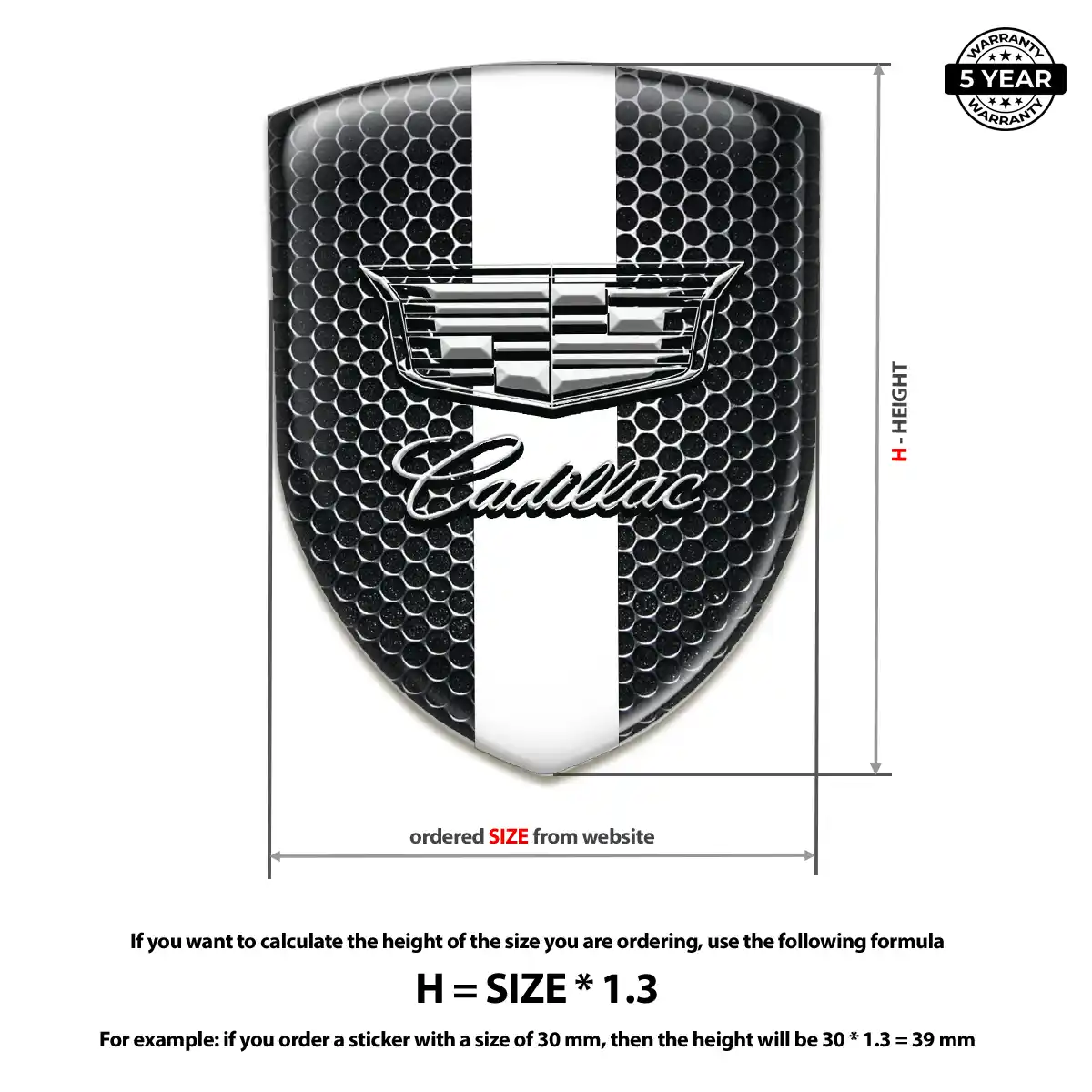Cadillac Emblem Shield Exclusive Series