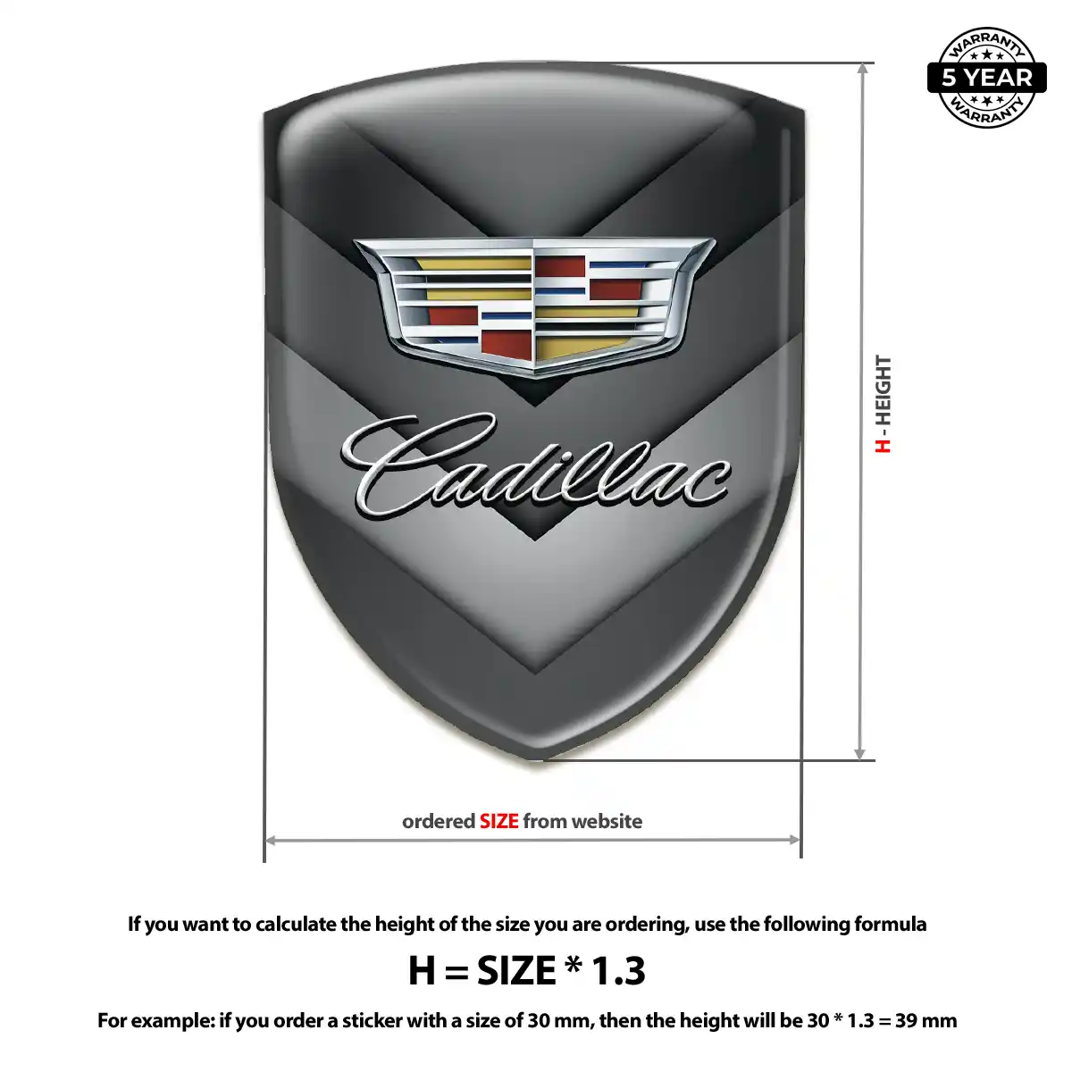 Cadillac Emblem Shield Exterior Luxe