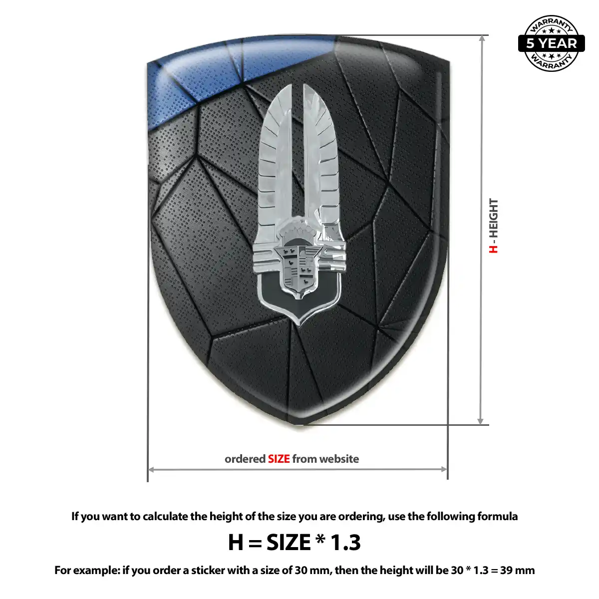 Cadillac Emblem Shield Marked Edition