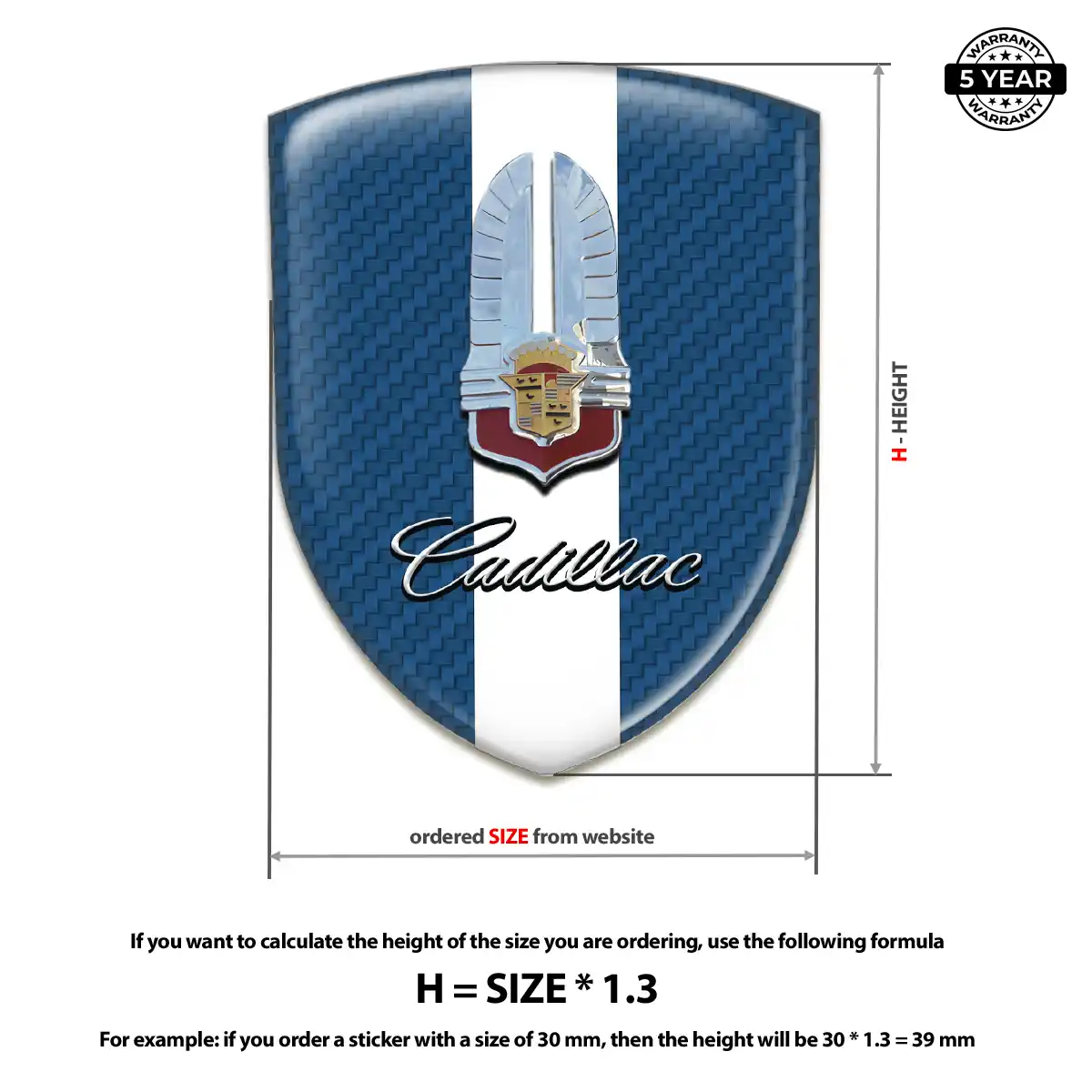 Cadillac Emblem Shield Noble Edition