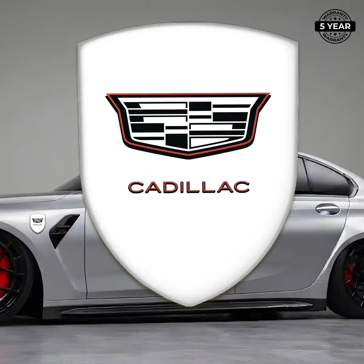 Cadillac Emblem Shield Premium Dome