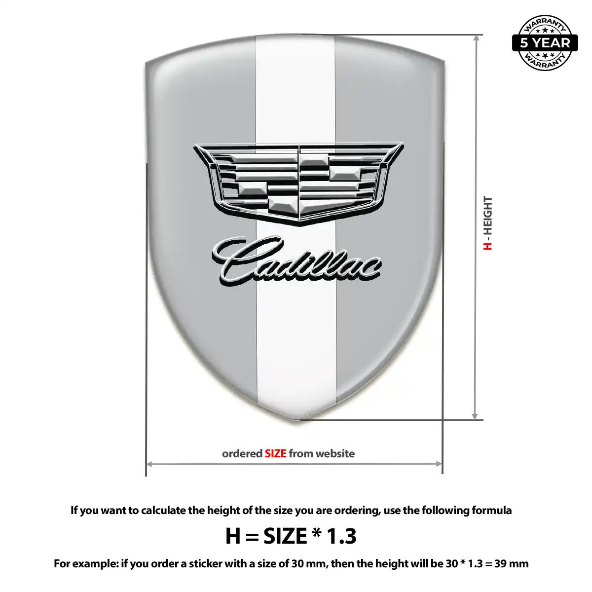 Cadillac Emblem Shield Prime Quality