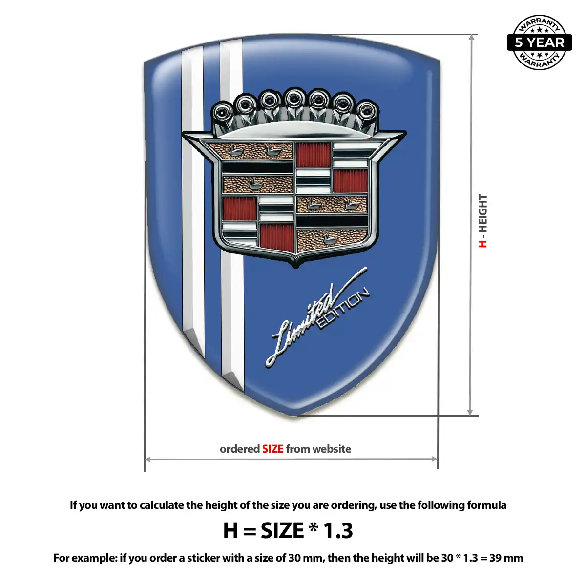 Cadillac Emblem Shield Sleek Style
