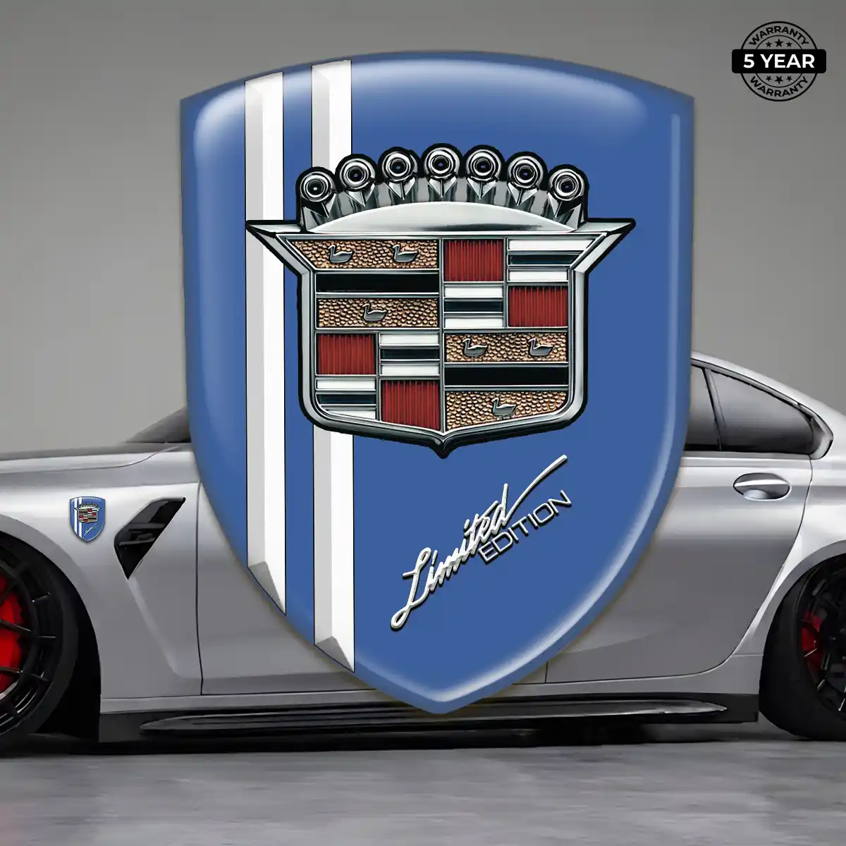 Cadillac Emblem Shield Sleek Style