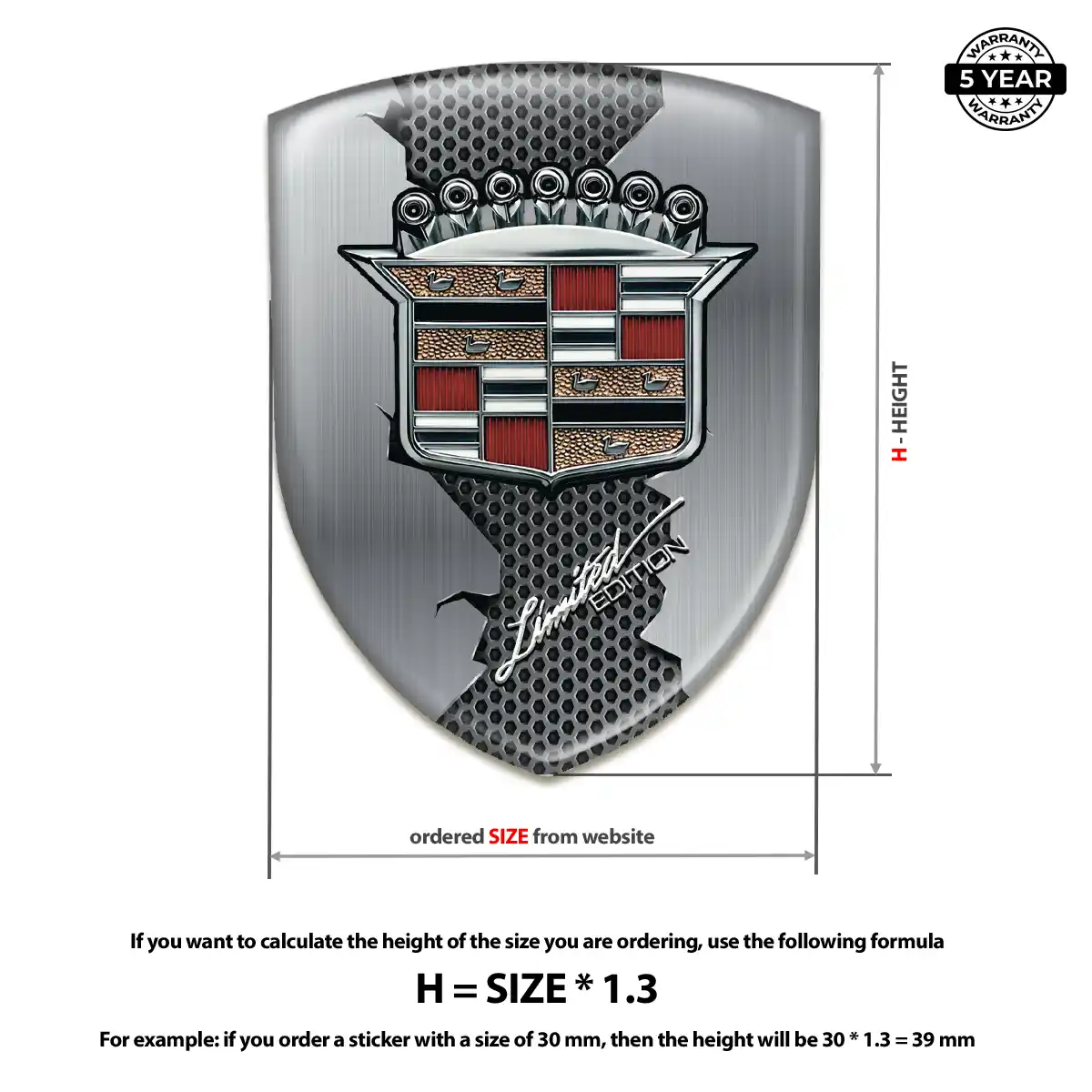 Cadillac Emblem Shield Superior Craft