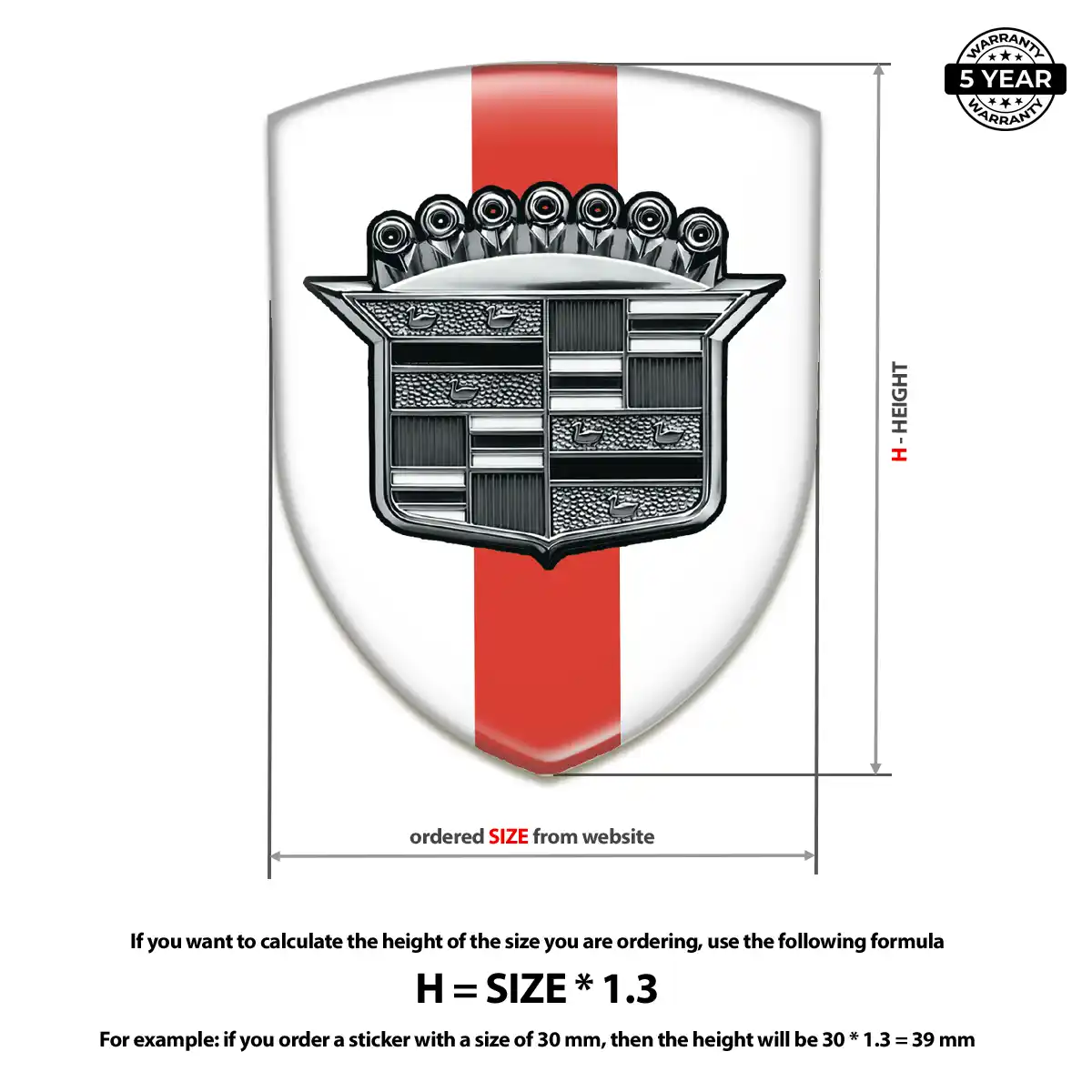 Cadillac Emblem Shield Vortex Elite