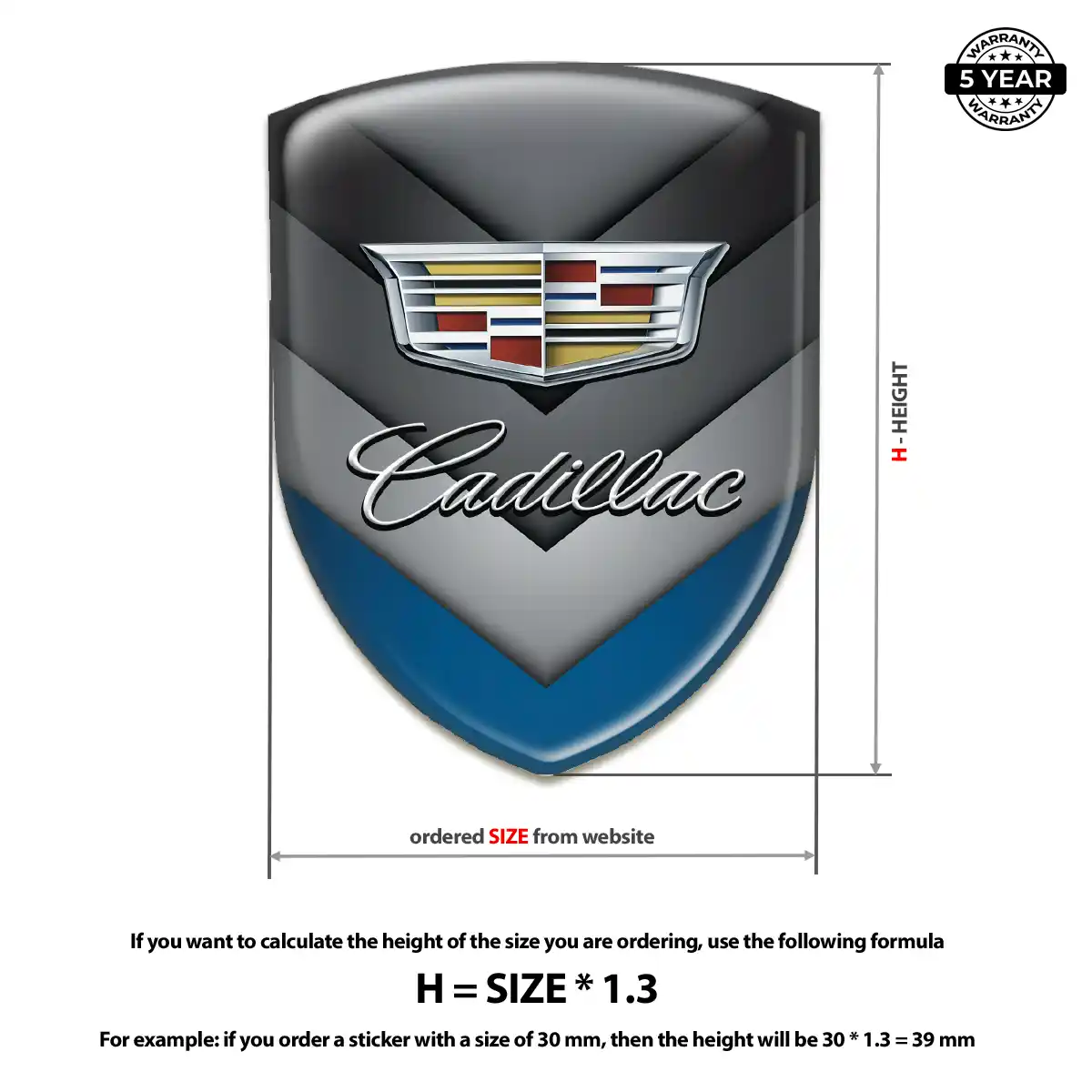 Cadillac Emblem Silicone Interior Elegance