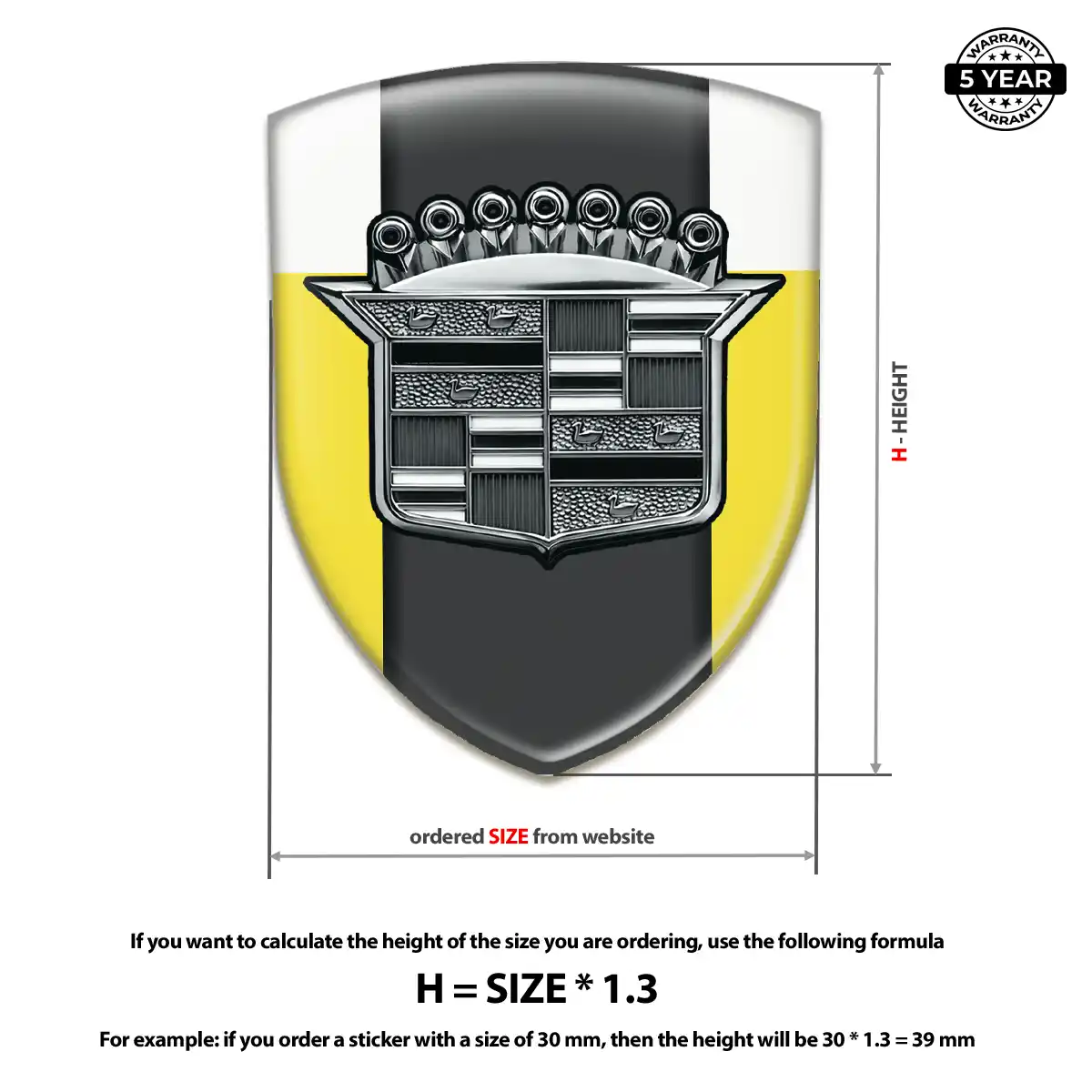 Cadillac Emblem Silicone Marked Edition