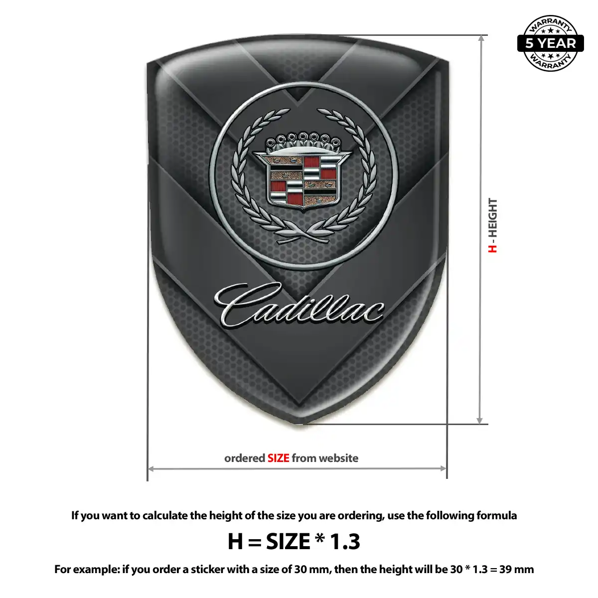 Cadillac Emblem Silicone Opulent Line