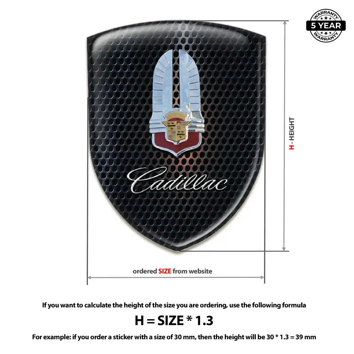 Cadillac Emblem Silicone Outer Style