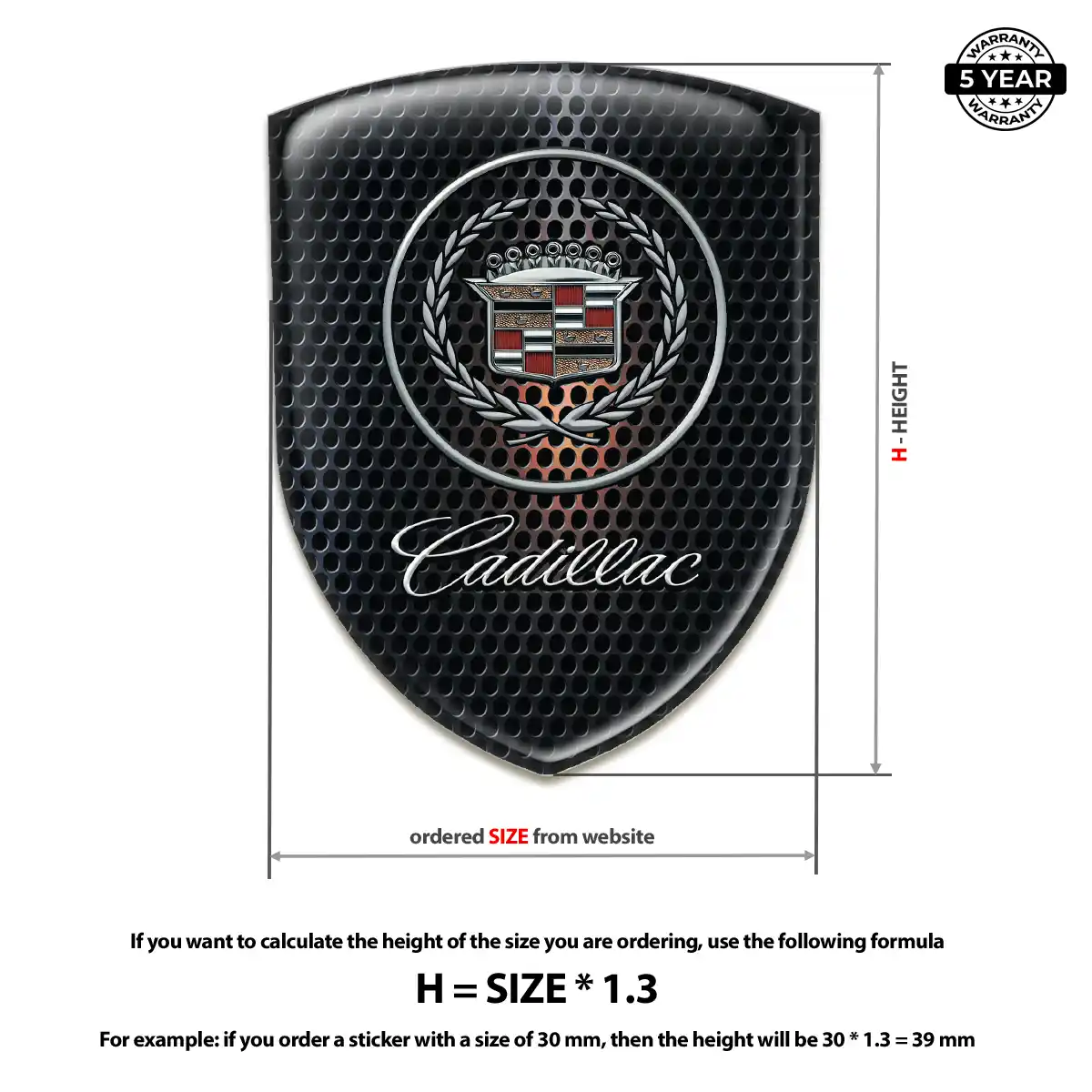 Cadillac Emblem Silicone Prestige Line