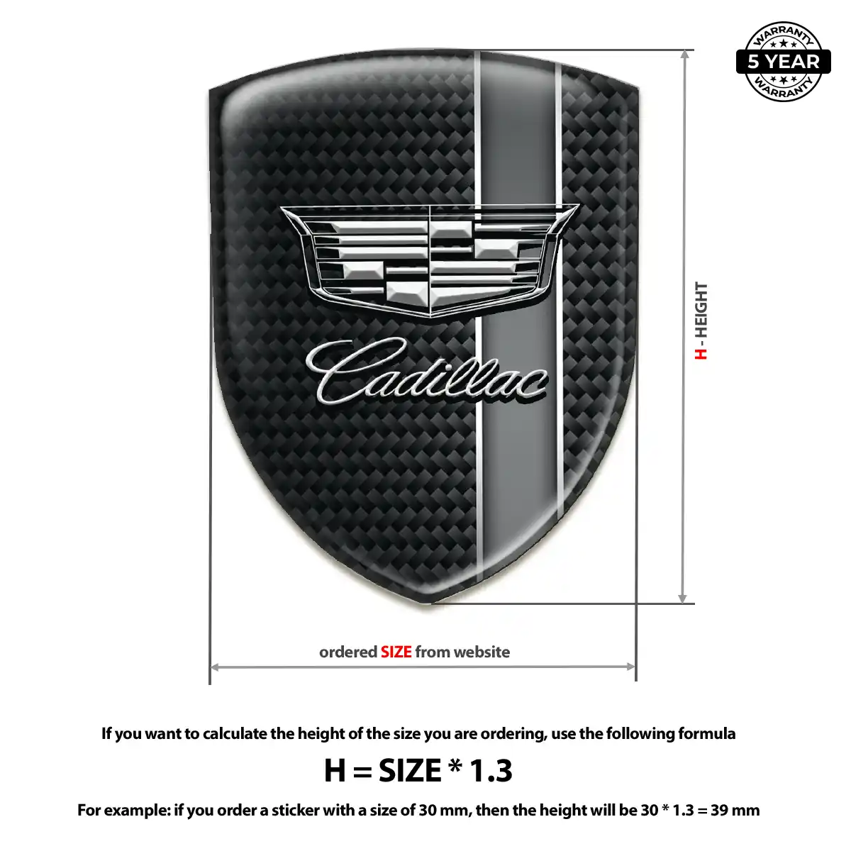 Cadillac Emblem Silicone Refined Design