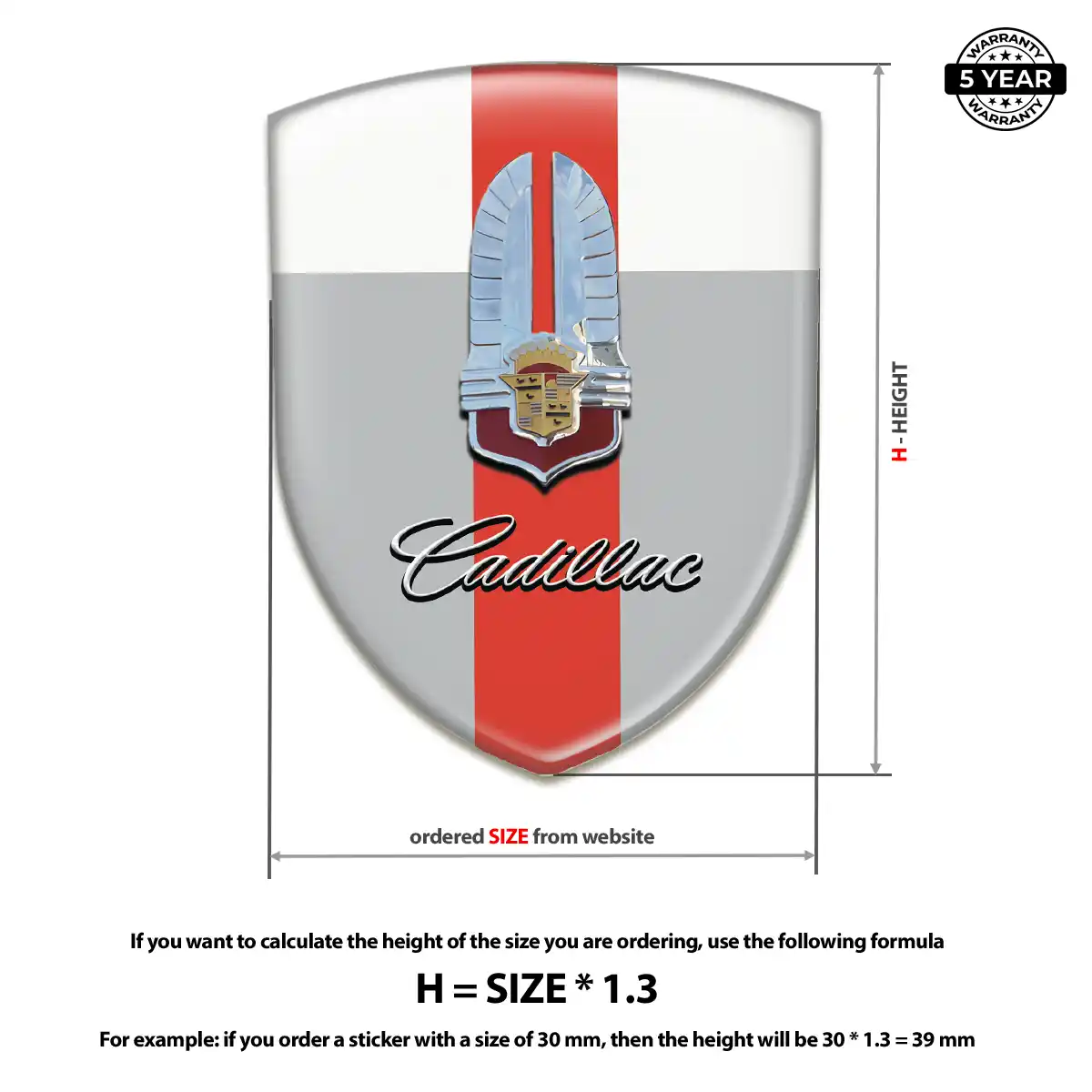 Cadillac Emblem Silicone Signature Edition