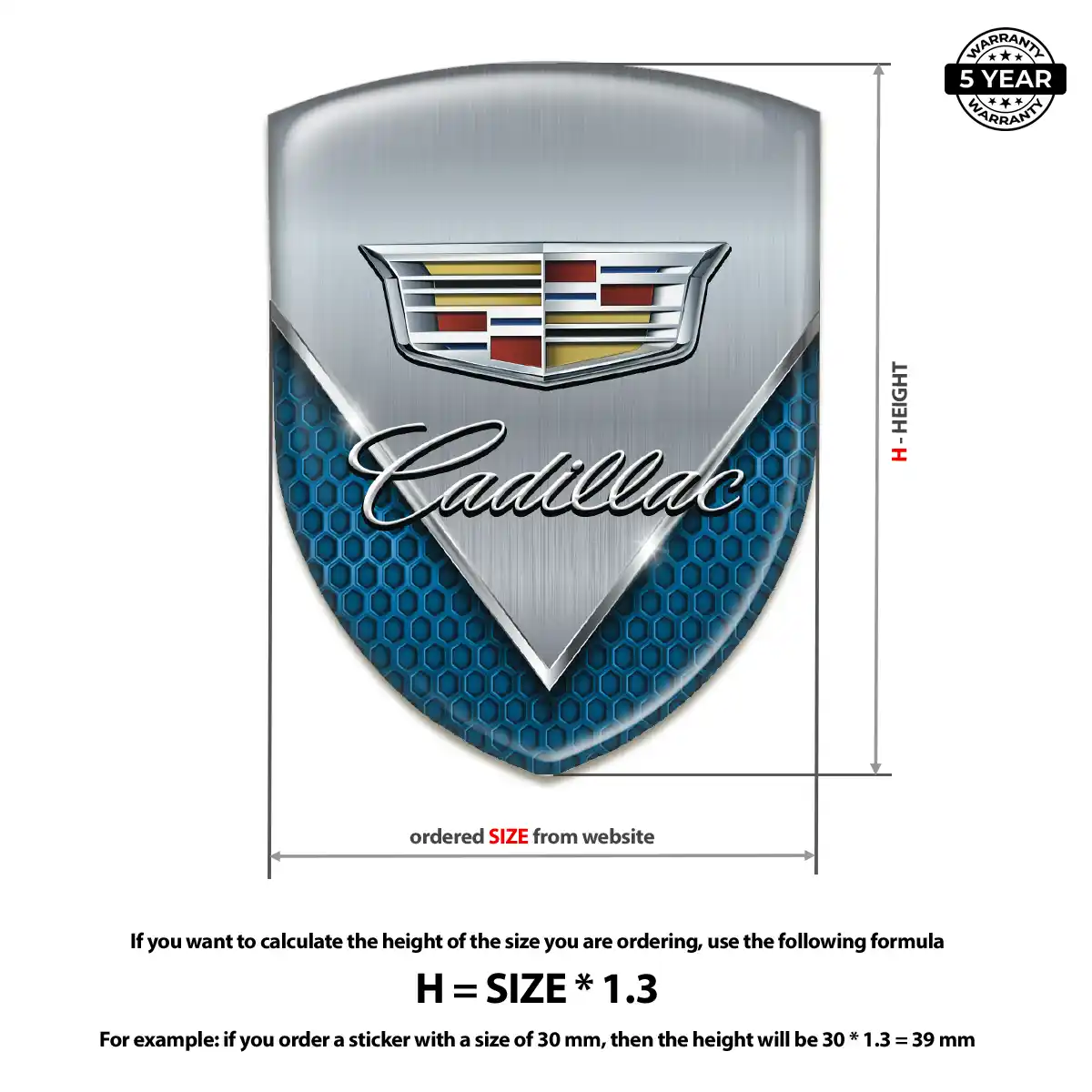 Cadillac Emblem Silicone Sleek Style