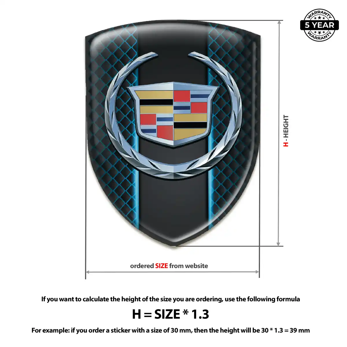 Cadillac Emblem Silicone Sport Tuning