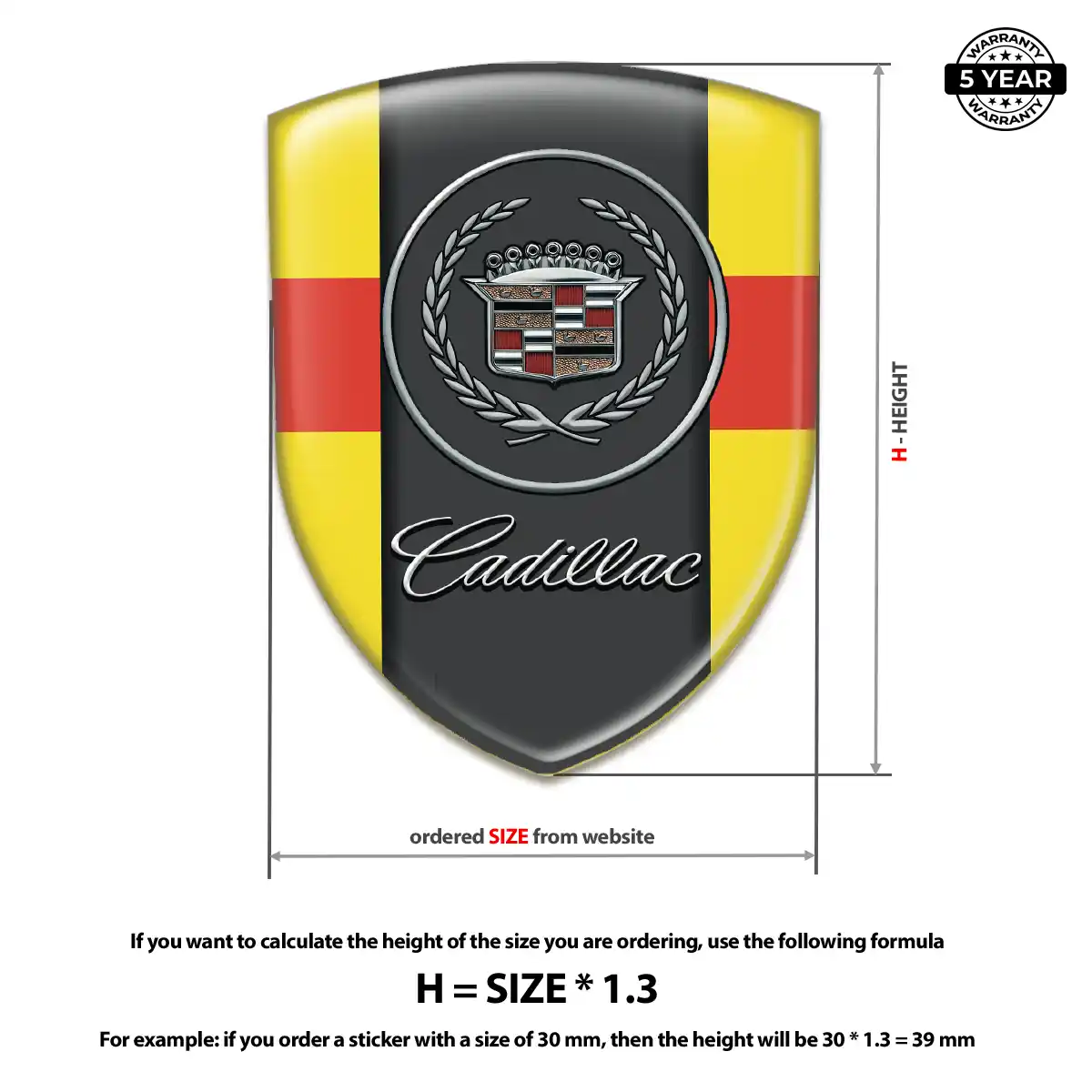 Cadillac Emblem Vortex Series
