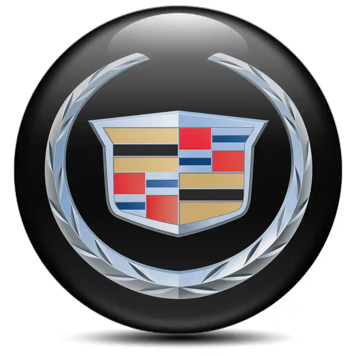 Cadillac Emblem Wheel Center Caps Luxury Edition