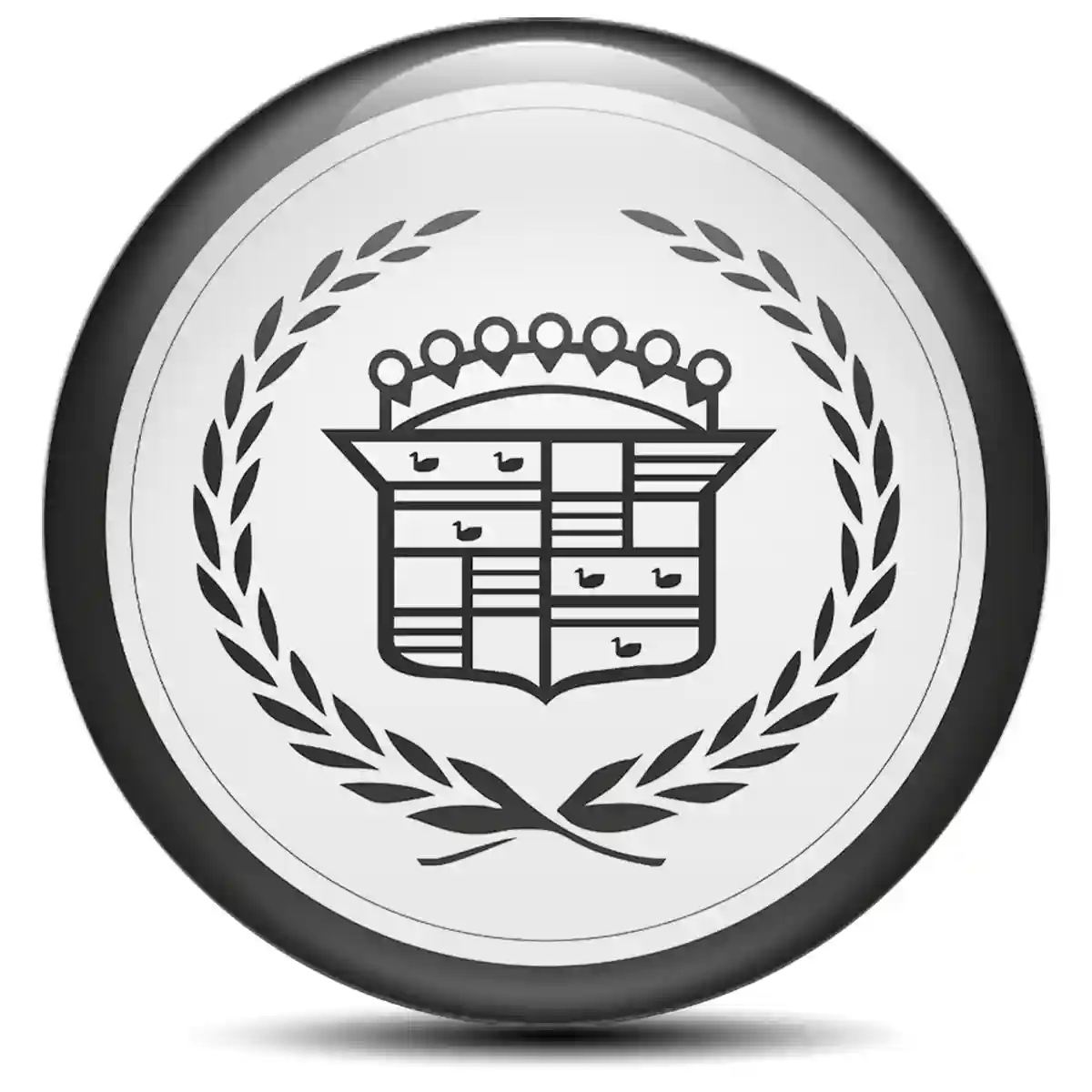 Cadillac Emblem Wheel Center Caps Premium Edition