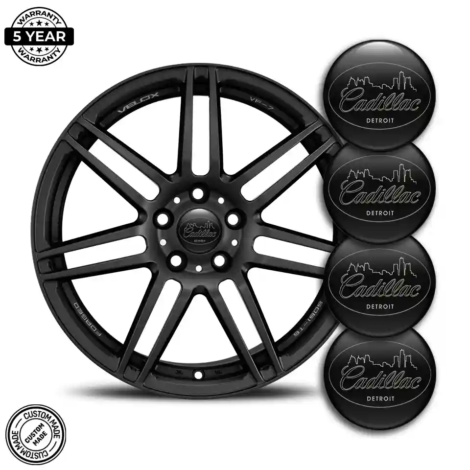Cadillac Emblem Wheel Center Caps Premium Quality
