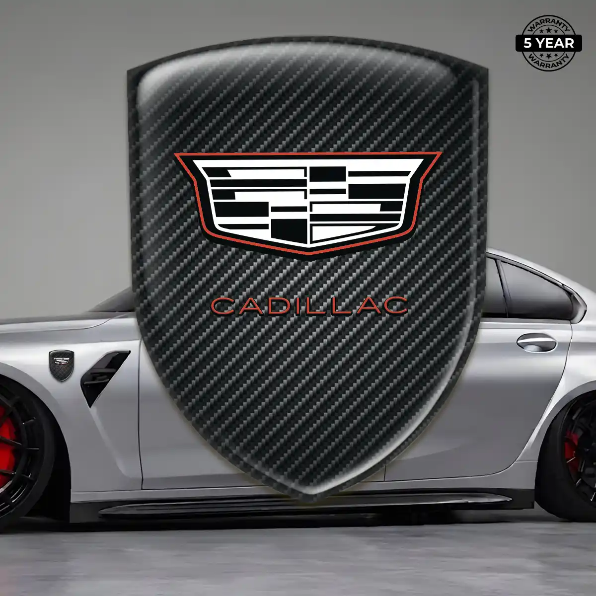 Cadillac Epoxy Domed Sticker Auto Tuning