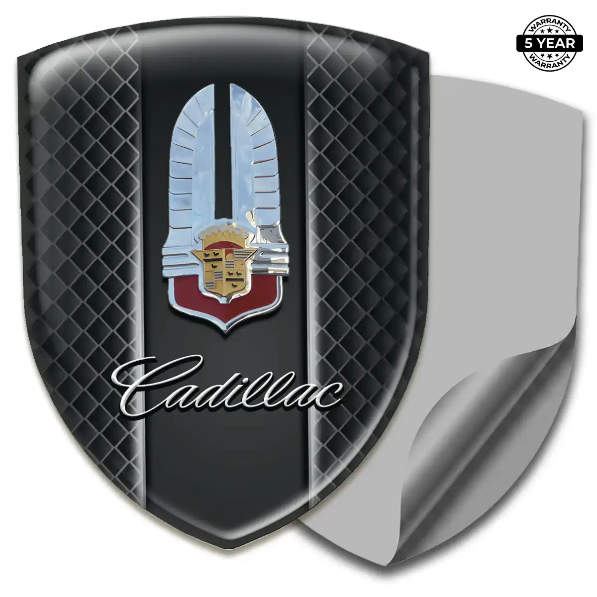Cadillac Epoxy Domed Sticker Elite Edition