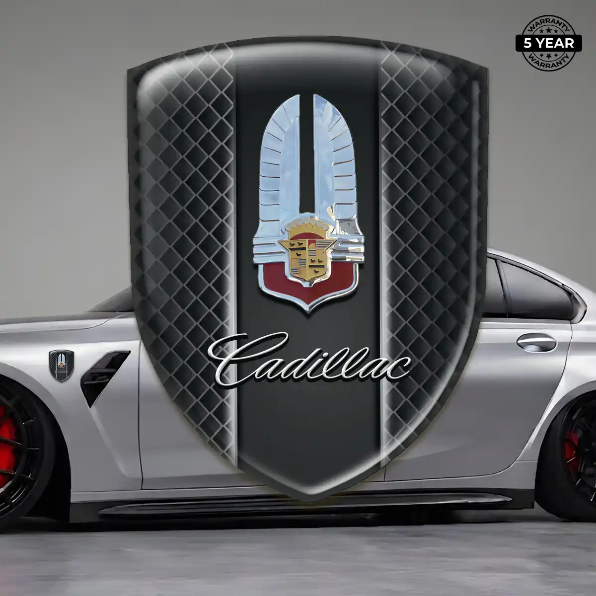 Cadillac Epoxy Domed Sticker Elite Edition