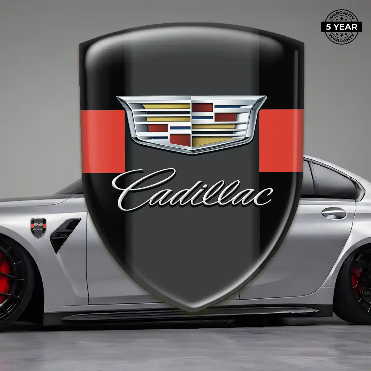 Cadillac Epoxy Domed Sticker Exclusive Series