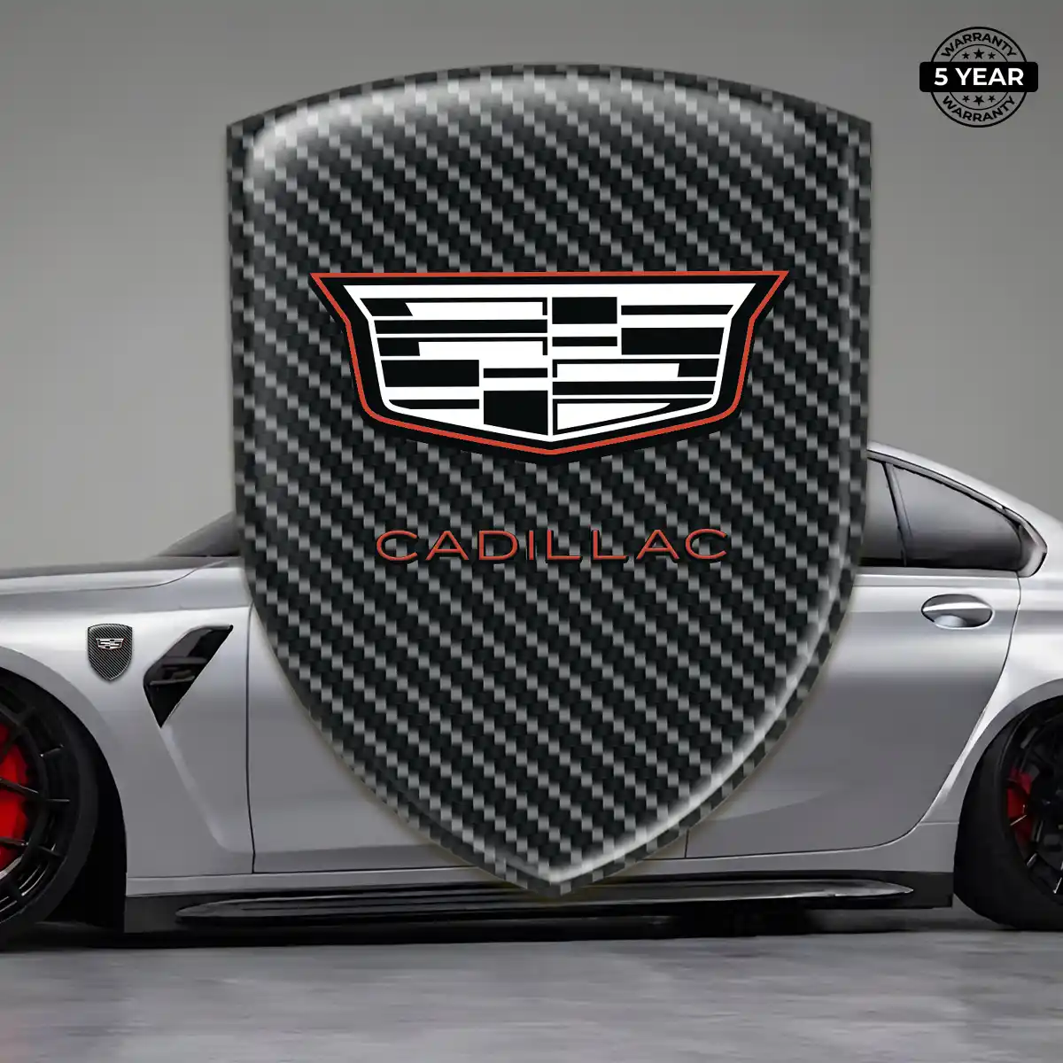 Cadillac Epoxy Domed Sticker Exterior Luxe