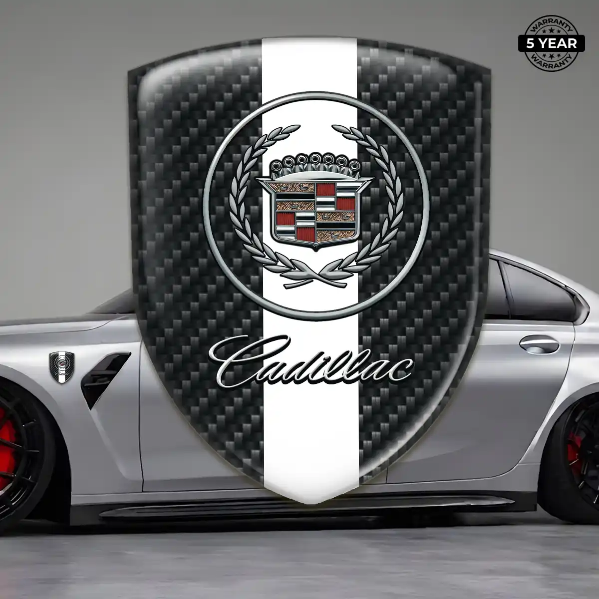 Cadillac Epoxy Domed Sticker Marked Edition