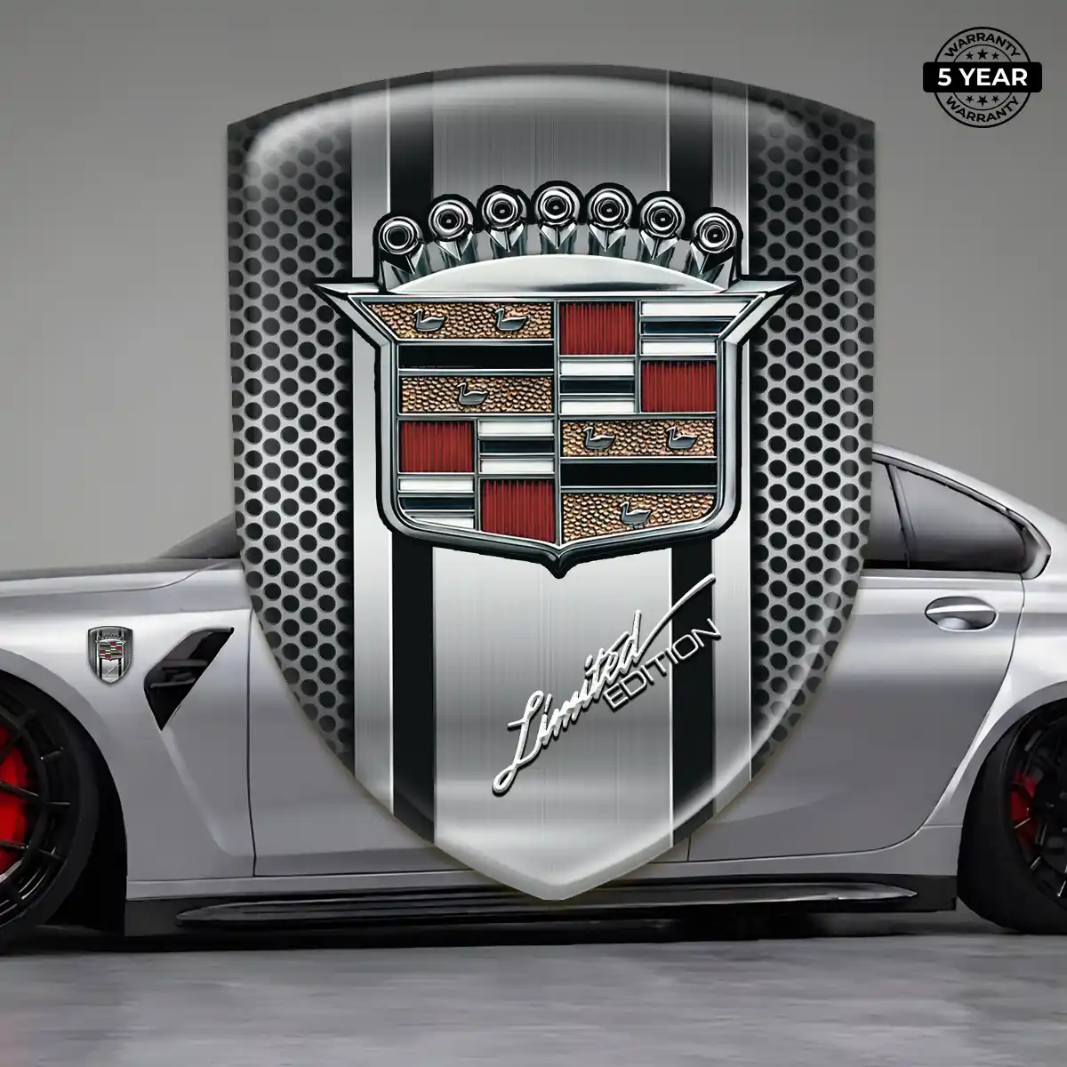 Cadillac Epoxy Domed Sticker Noble Edition
