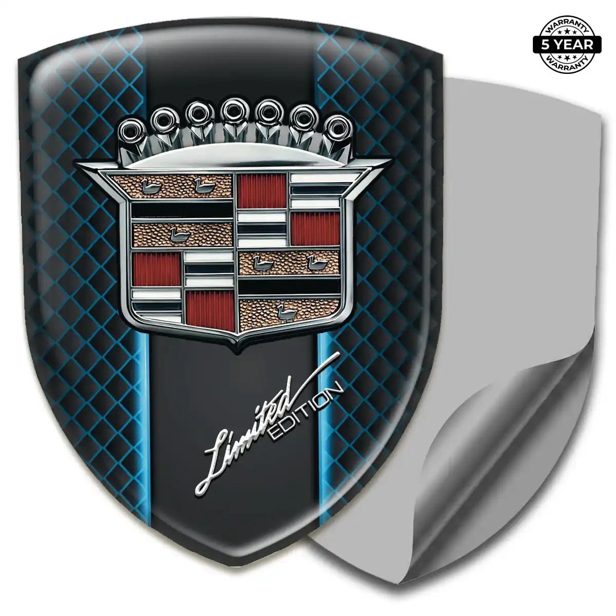 Cadillac Epoxy Domed Sticker Outer Style