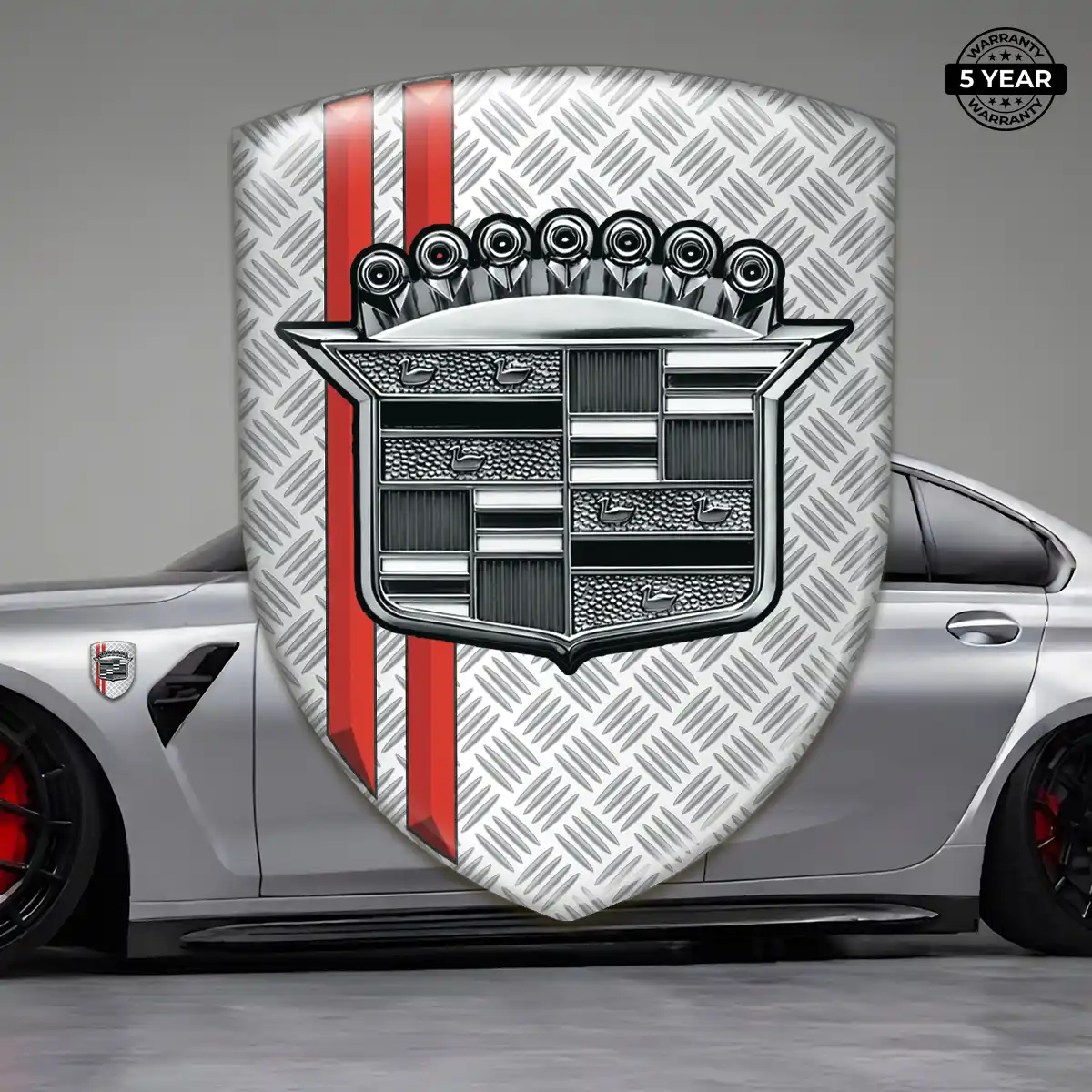 Cadillac Epoxy Domed Sticker Prestige Line