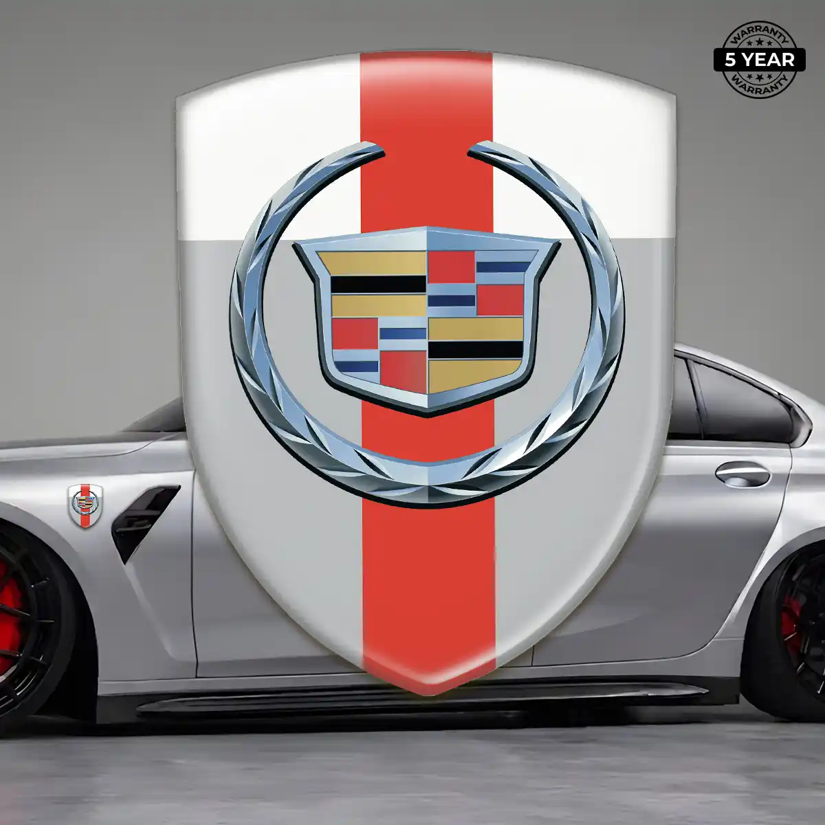 Cadillac Epoxy Domed Sticker Resin Luxe