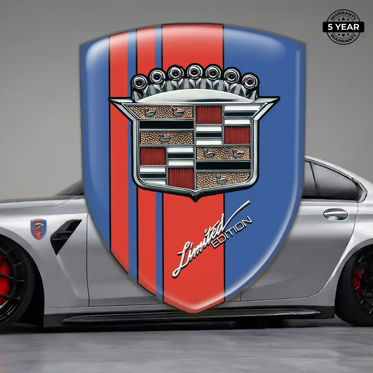 Cadillac Epoxy Domed Sticker Signature Edition