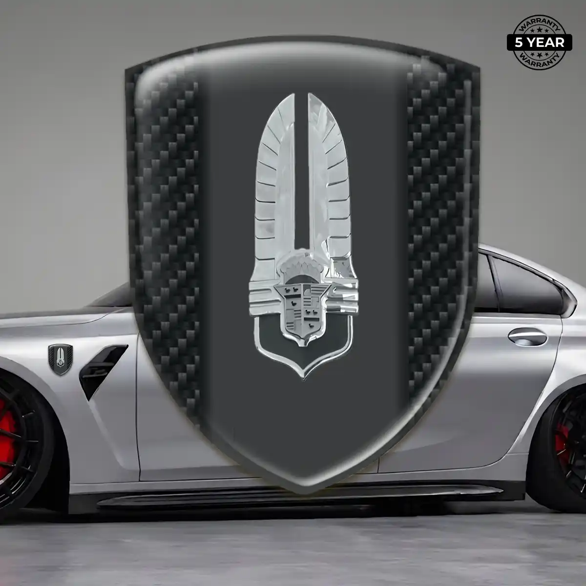 Cadillac Gel Badge Sticker Branded Line
