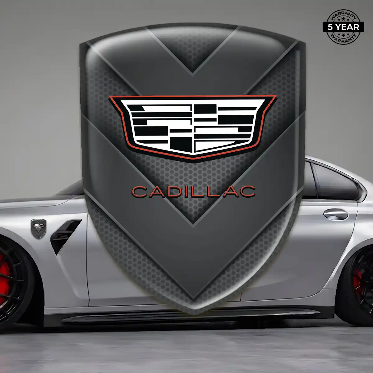 Cadillac Gel Badge Sticker Elite Finish