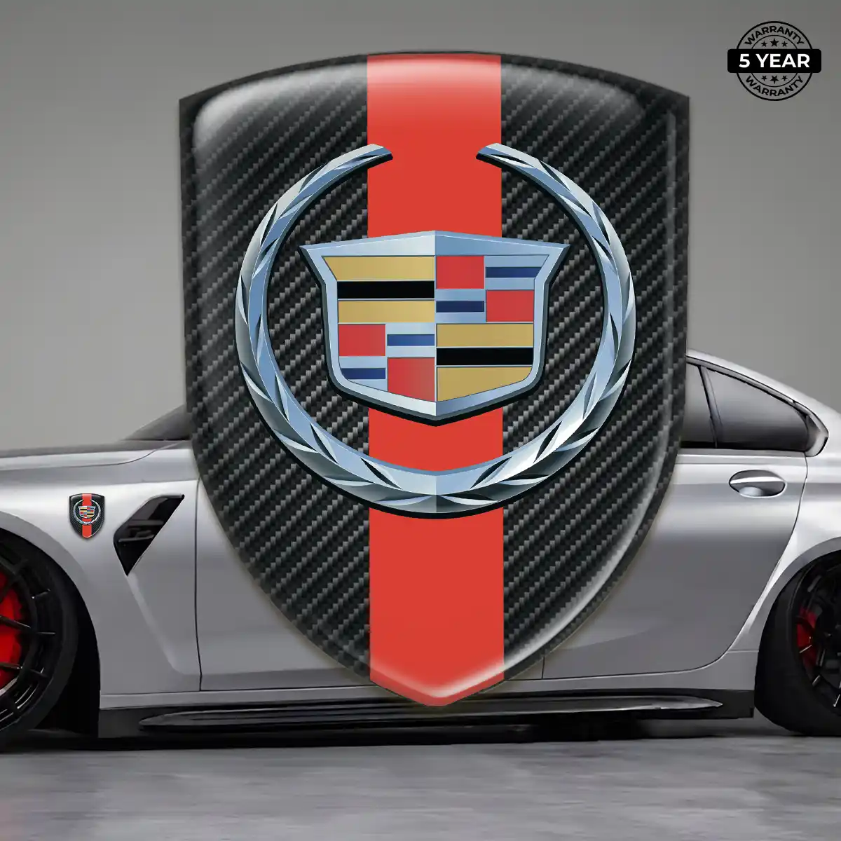 Cadillac Gel Badge Sticker Interior Elegance