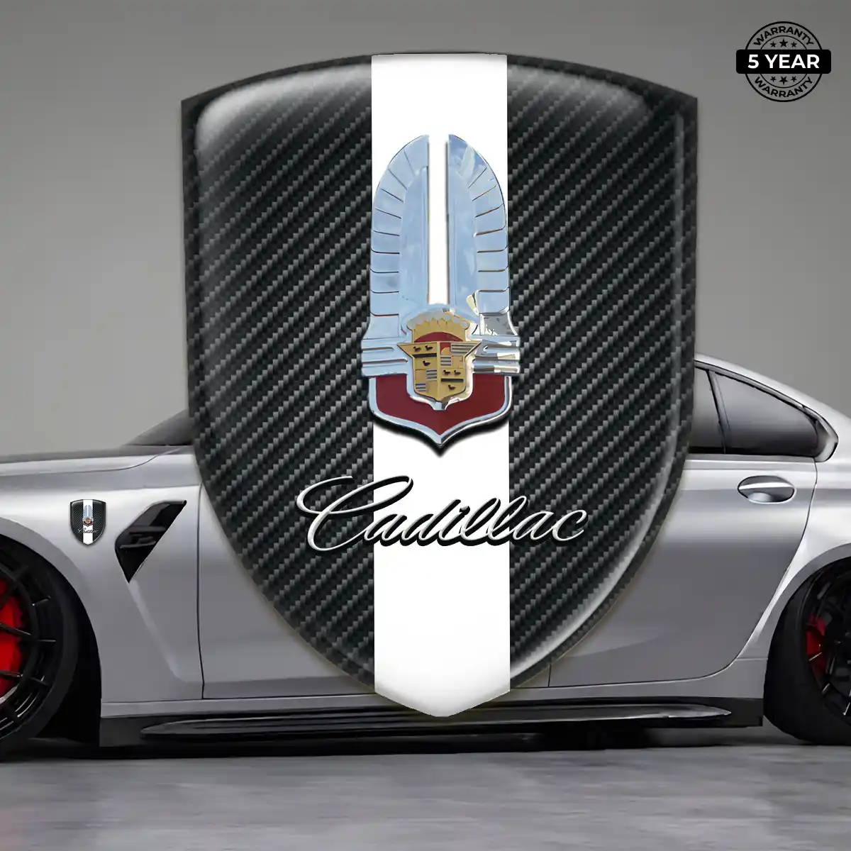 Cadillac Gel Badge Sticker Marked Edition