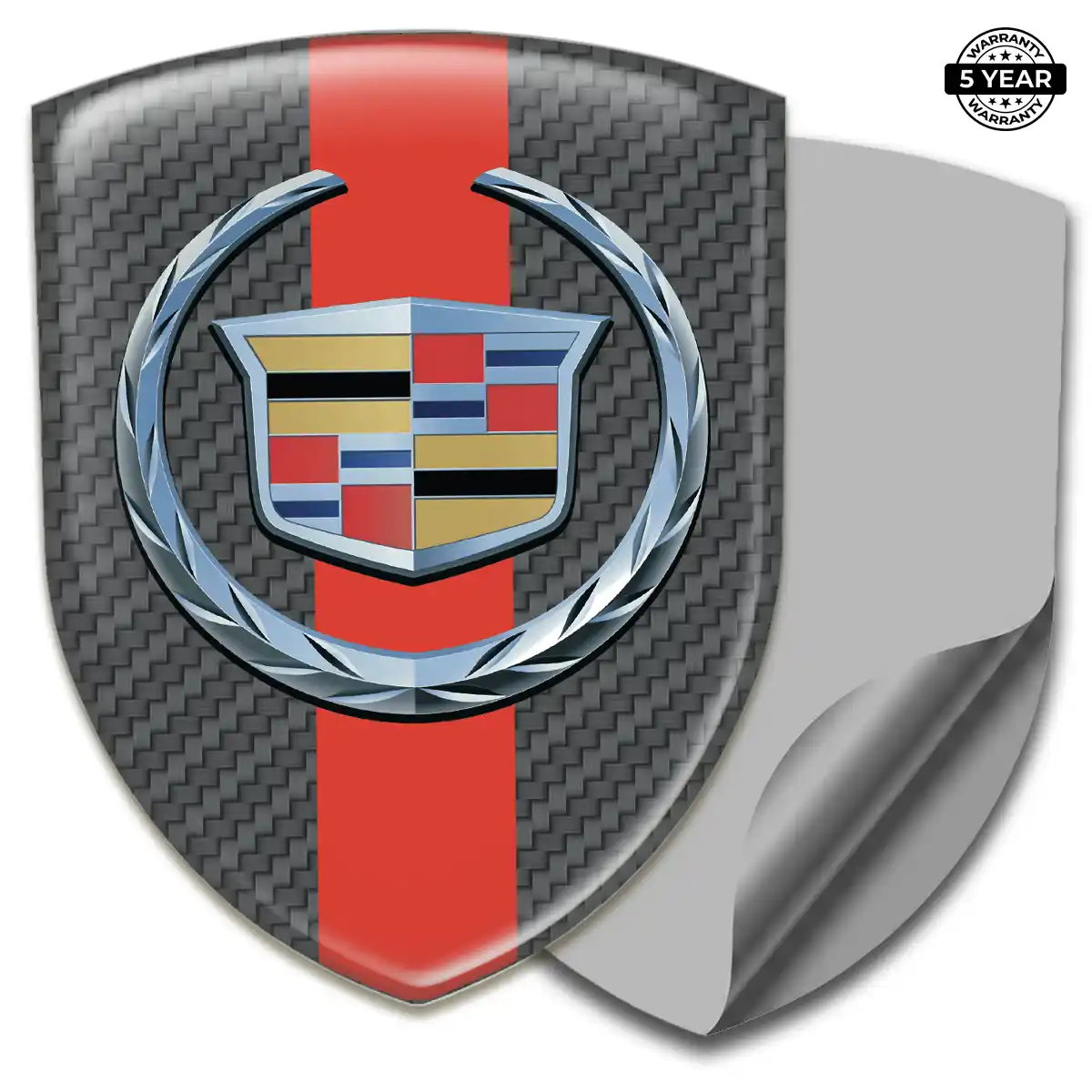 Cadillac Gel Badge Sticker Signature Edition