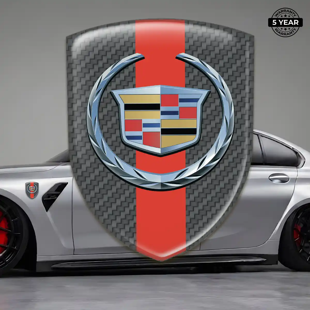 Cadillac Gel Badge Sticker Signature Edition