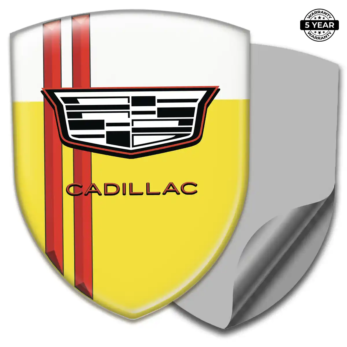 Cadillac Gel Badge Sticker Signature Grade