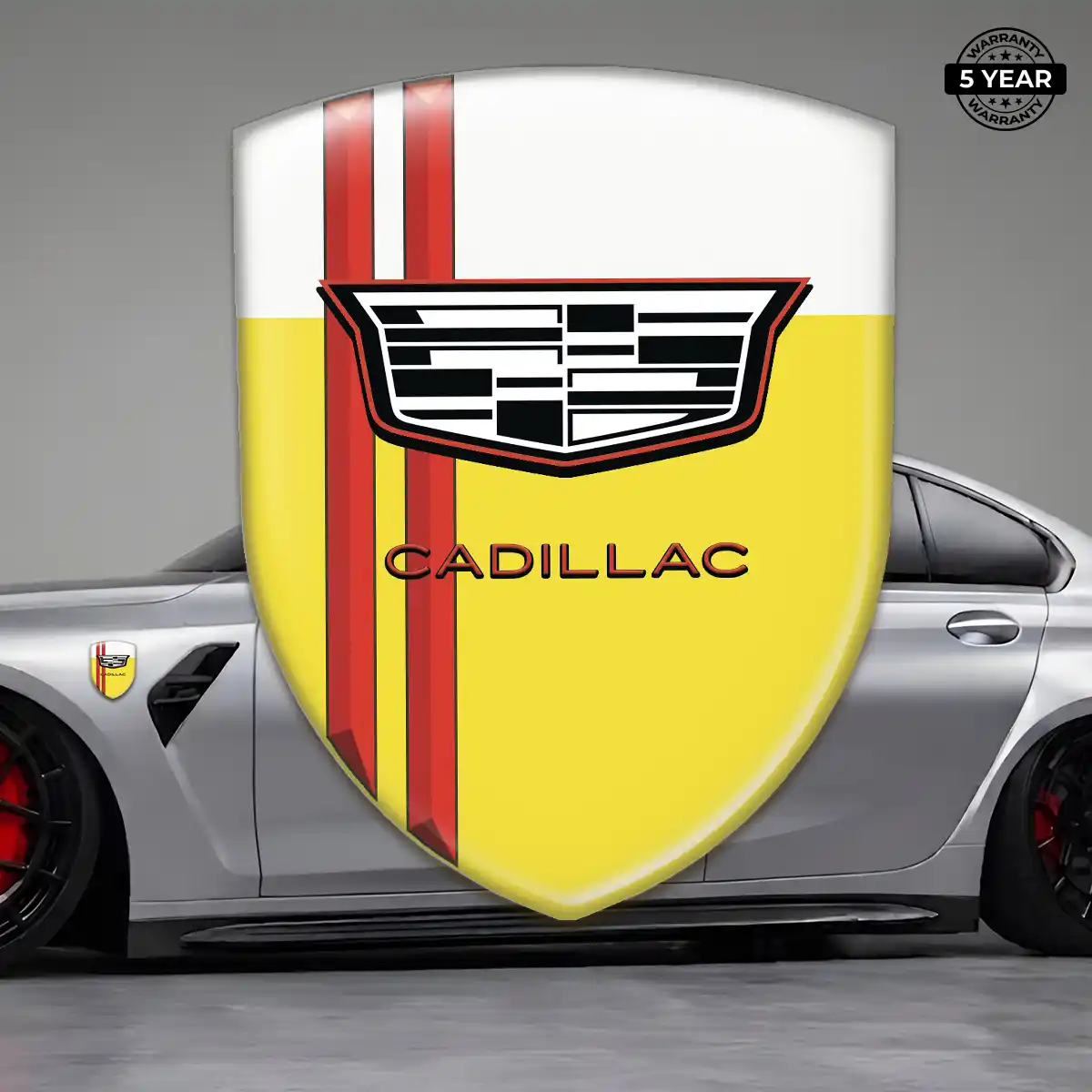 Cadillac Gel Badge Sticker Signature Grade