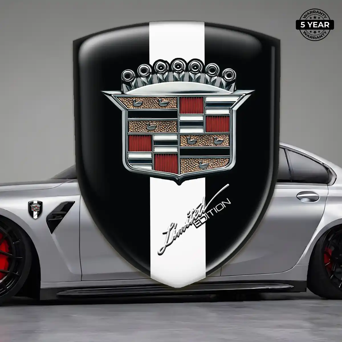 Cadillac Gel Badge Sticker Vortex Elite